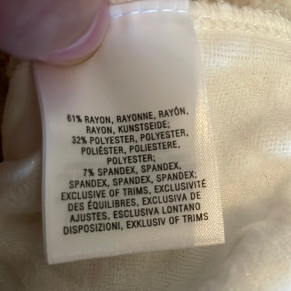 White Anthropologie tank with small turtleneck - Picture 7 of 7